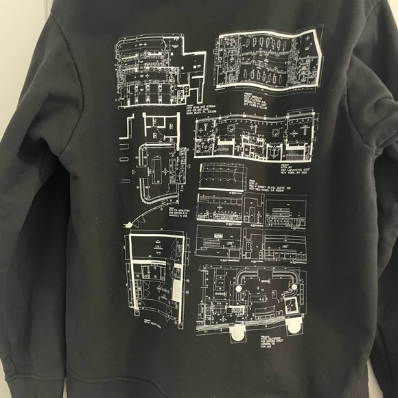 Kith Treats Floor Plans Black Hoodie - L - Picture 3 of 5